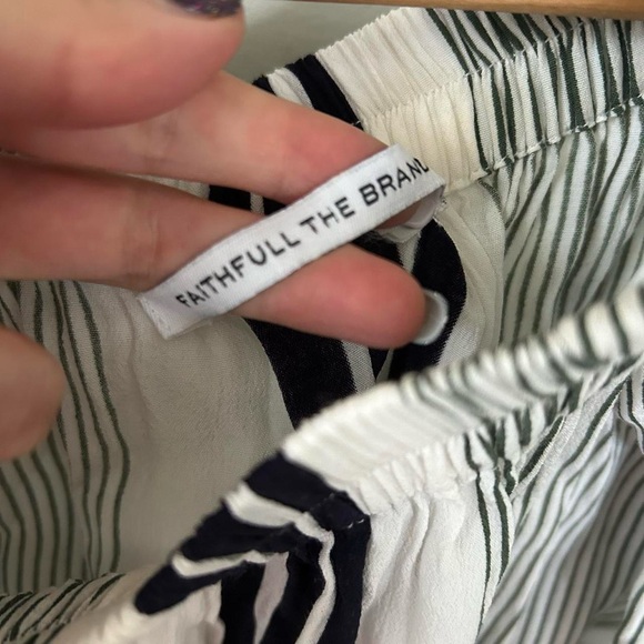 Faithfull the Brand Striped Off Shoulder Mini Dress - Picture 3 of 5